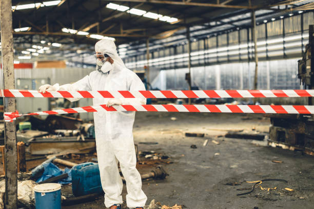 Professional Biohazard technician working in Jefferson, NC
